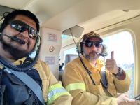 Cómo trabajan los medios aéreos en un incendio forestal