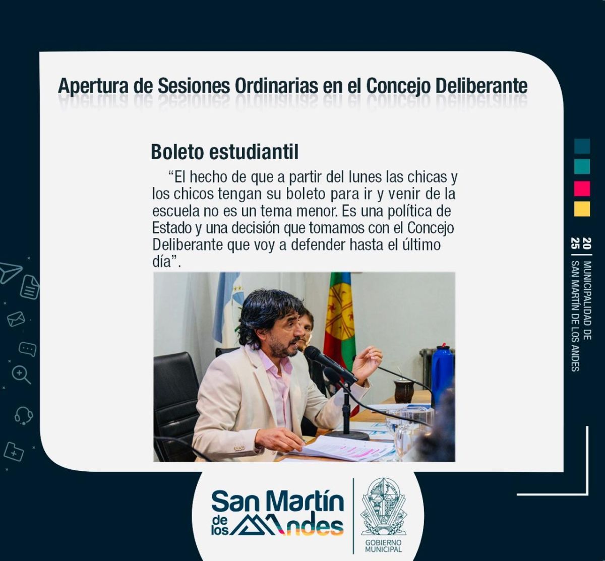 Saloniti abrió el nuevo período de sesiones del Concejo Deliberante
