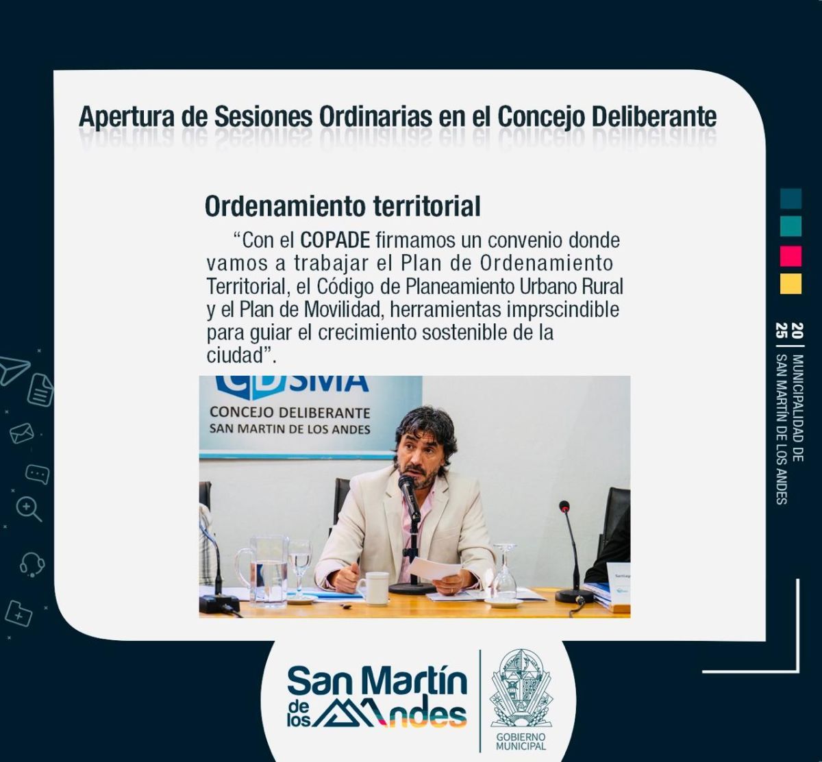 Saloniti abrió el nuevo período de sesiones del Concejo Deliberante