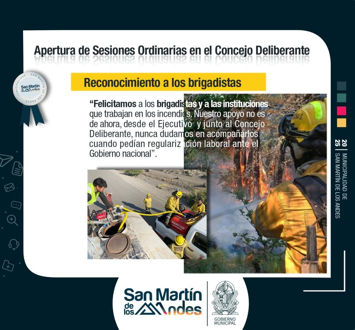 Saloniti abrió el nuevo período de sesiones del Concejo Deliberante