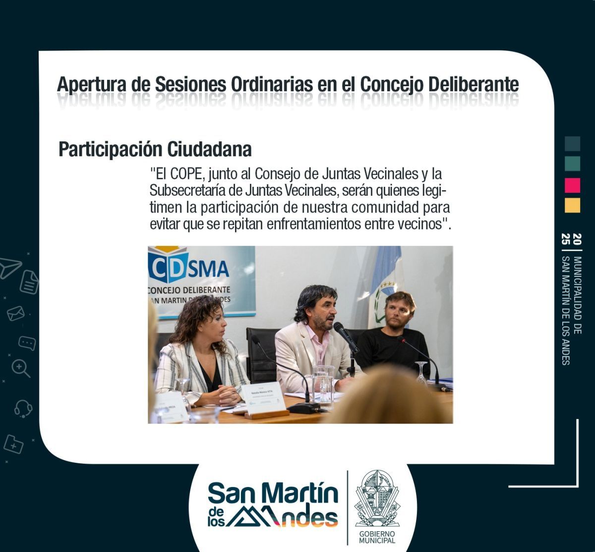 Saloniti abrió el nuevo período de sesiones del Concejo Deliberante