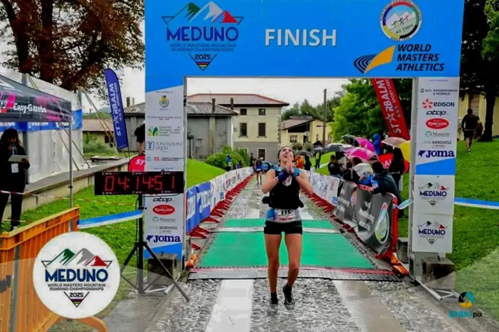 Neuquinas se lucieron en el Mundial Máster de Atletismo de Montaña en Italia