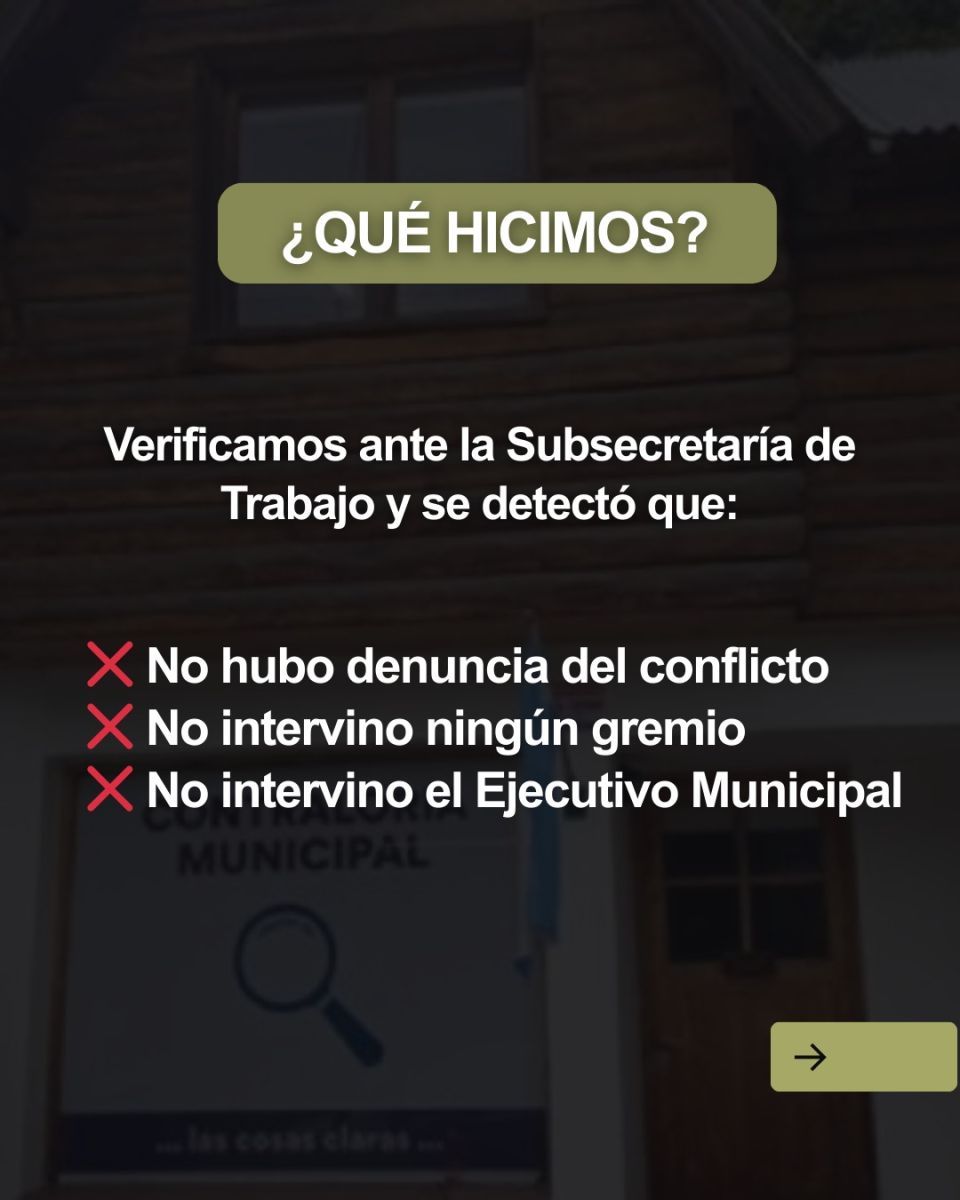 La Contraloría denunció una medida de fuerza ilegal y pidió el descuento de los días no trabajados