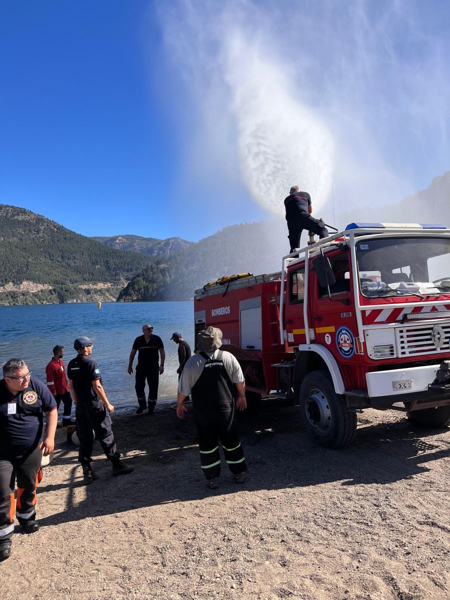 San Martín fue sede de una formación de élite para bomberos junto a instructores franceses