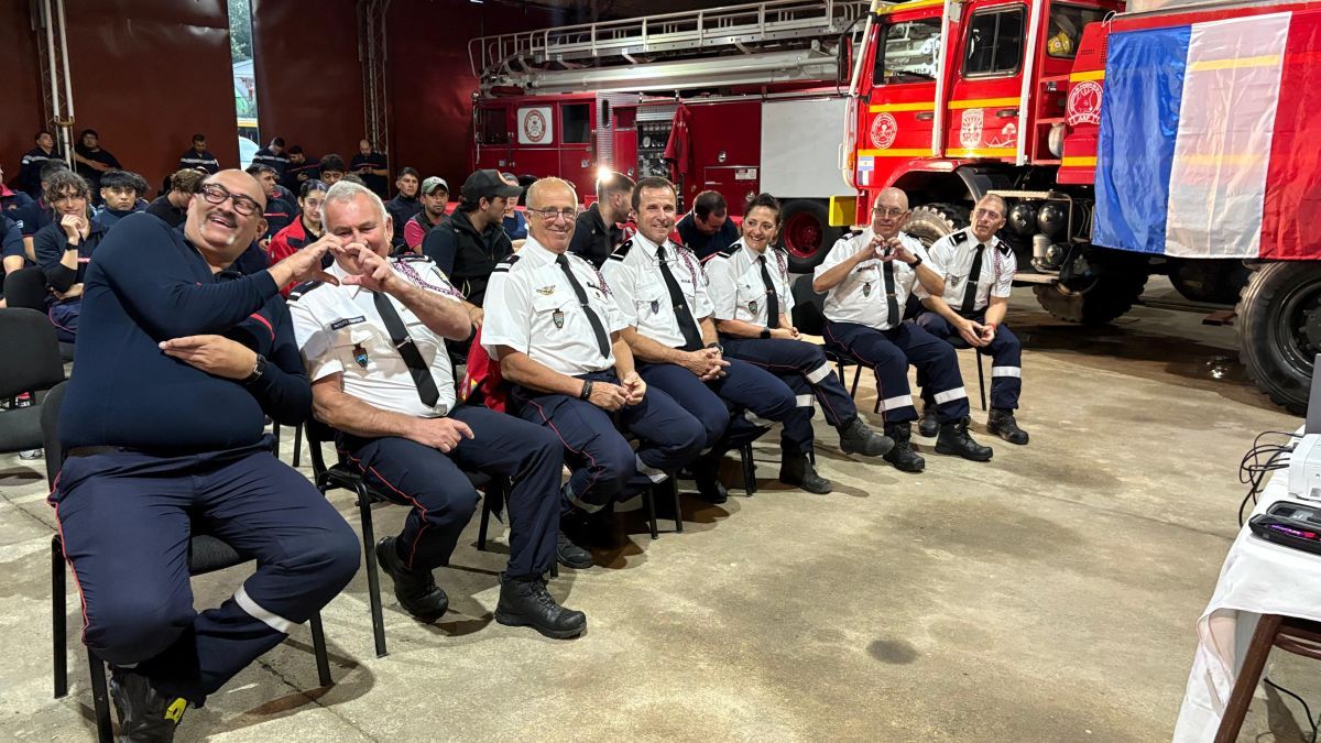 San Martín fue sede de una formación de élite para bomberos junto a instructores franceses