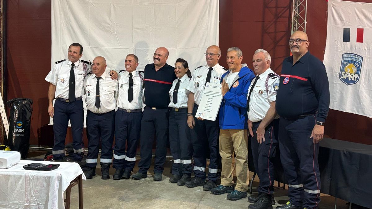 San Martín fue sede de una formación de élite para bomberos junto a instructores franceses