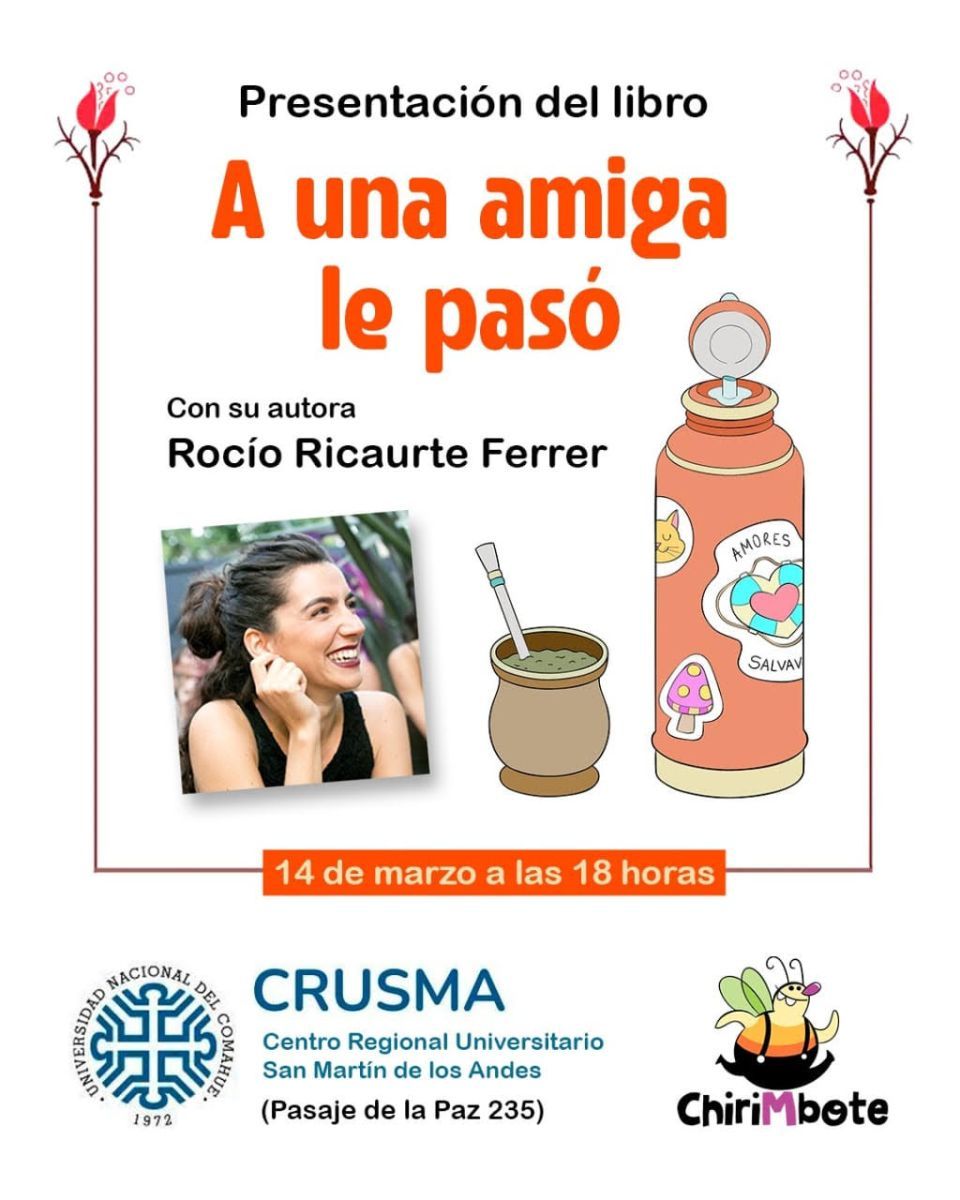Rocío Ricaurte Ferrer presenta su libro “A una amiga le pasó”