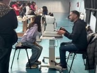 Jornada gratuita de atención oftalmológica para adolescentes en el gimnasio Javier Carriqueo
