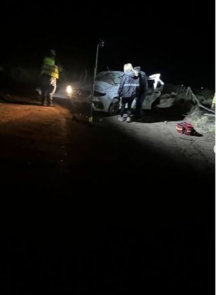 Dos heridos tras un vuelco en la Ruta 237 | La Montaña Noticias