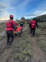 Rescataron a una mujer con traumatismo en una senda del Parque Nacional Lanín