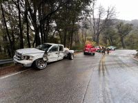 Choque sobre Ruta 40 en Pichi Traful: dos heridos fuera de peligro