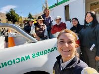Rescate y liberación de un ejemplar de guanaco en la zona del río Limay