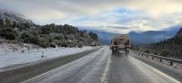 Refuerzan tareas preventivas por hielo en la Ruta Nacional 40 debido a las fuertes heladas
