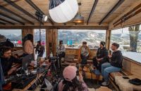 El Centro de Ski Lago Hermoso fue escenario de una transmisión en vivo para promocionar el invierno neuquino