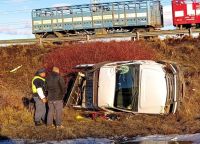 Una persona fue hospitalizada tras un accidente en el acceso sur de la ciudad