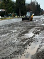 El Municipio continúa con el bacheo y la limpieza en la Ruta Nacional 40