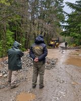 Las lluvias provocaron cortes e interrupciones en rutas y accesos del Parque Nacional Lanín