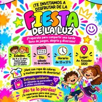 La Fiesta de la Luz llega a San Martín de los Andes con música en vivo, juegos y una propuesta solidaria